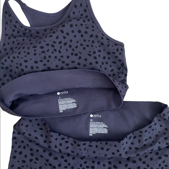 Zella Purple Cheetah Workout Set - Picture 3 of 4